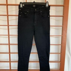 Citizens of Humanity, black rocket jeans, size 25